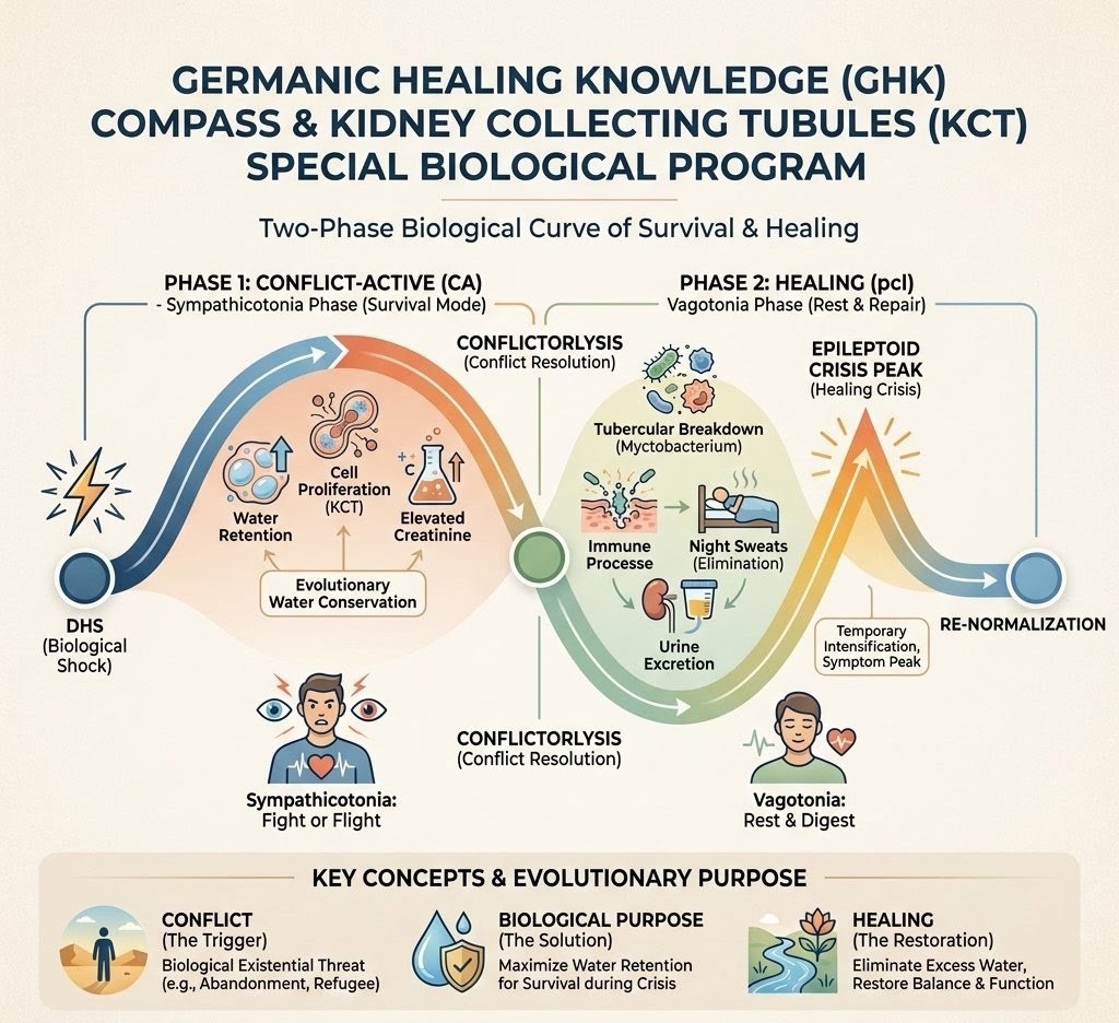 Germanic Healing Knowledge Compass and Kidney Collecting Tubules Special Biological Program